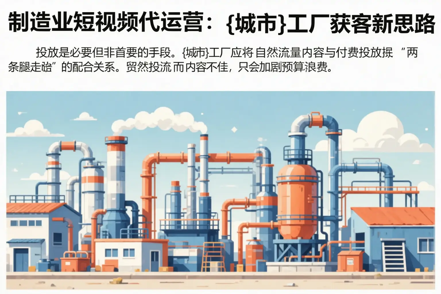 制造业短视频代运营:峡江工厂获客新思路